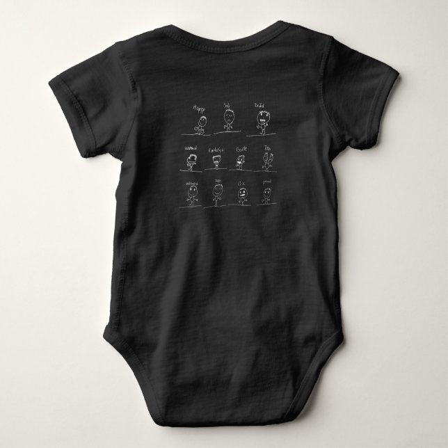 Zen Feelings (Kiddo/Baby) Baby Bodysuit (Back)