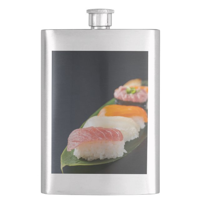  Zen Flow – Leaf Nigiri Classic Flask (Front)