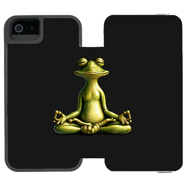 Zen Frog Incipio iPhone Wallet Case (Folio Open)