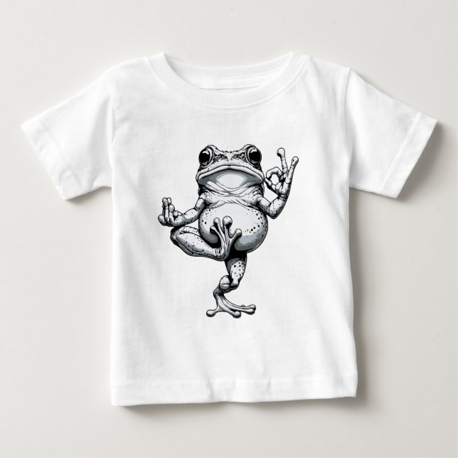 Zen Frog Masterpiece Baby T-Shirt (Front)