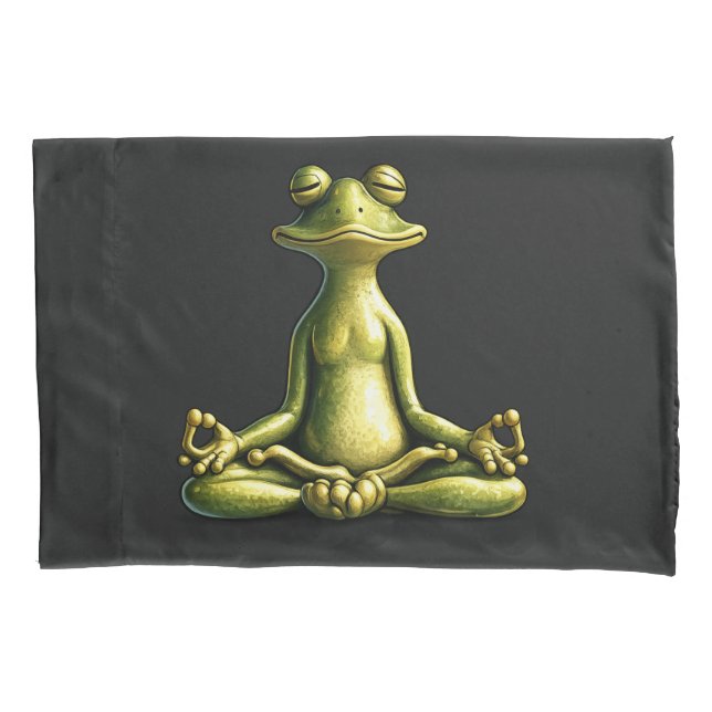 Zen Frog Pillowcase (Front)