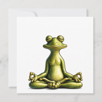Zen Frog Thank You Card