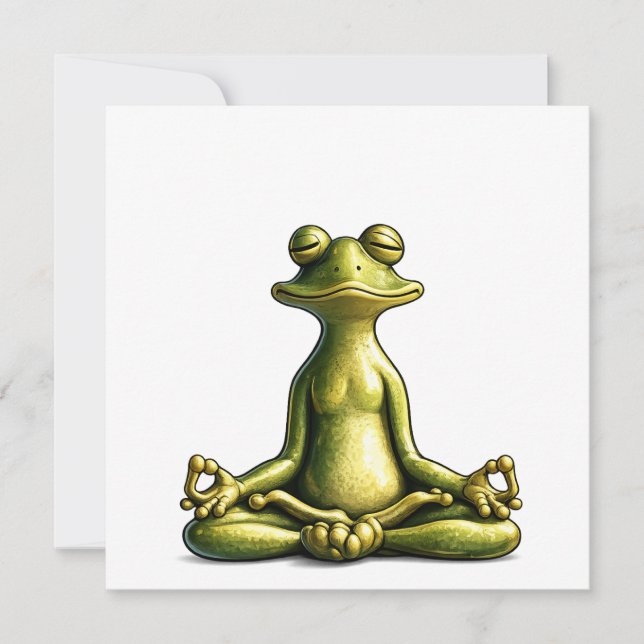 Zen Frog Thank You Card (Front)