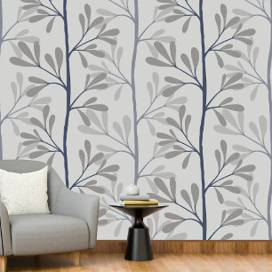 Zen Garden Stems XL 3 minimal botanical Wallpaper