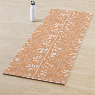 Zen Garden Stems XL minimal soft white silhouette Yoga Mat