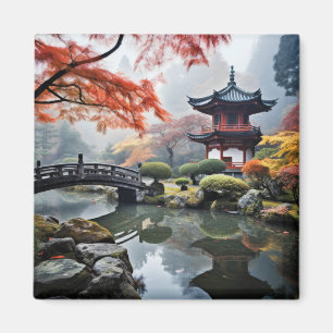 Zen Garden Tranquil Peaceful Nature Magnet