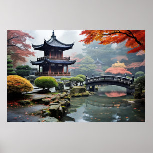 Zen Garden Tranquil Peaceful Nature  Poster