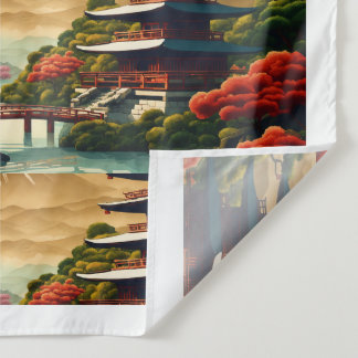 Zen Harmony Pagoda Tapestry