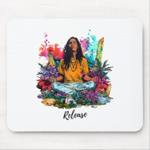 Zen Harmony Yoga And Meditation Inspired Design Mouse Pad