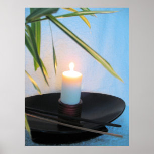 Zen healing holistic health poster