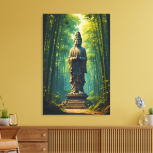 Zen in the Bamboo Grove Canvas Print
