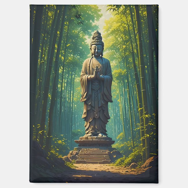 Zen in the Bamboo Grove Magnet (Front)