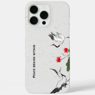 Zen Japanese Crane Peace Quote Phone Case