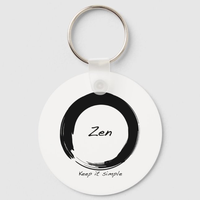 Zen: Keep it simple Key Ring (Front)