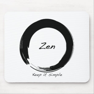 Zen: Keep it simple Mouse Pad