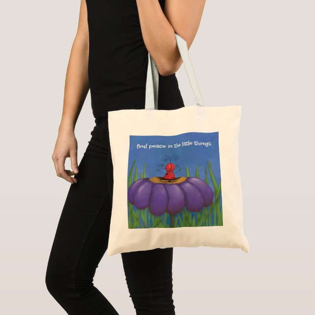 Zen Ladybug Tote Bag (Front (Product))