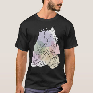 Zen Lotus Cat T-Shirt