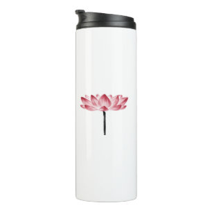 Zen Lotus Flower Kanji Chinese Calligraphy Symbol Thermal Tumbler