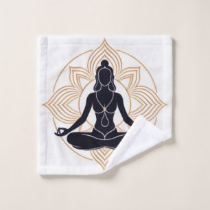 Zen Lotus Meditation Bath Towel Set