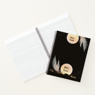 Zen Luxury Serenity & Encouragement Large Spiral Notebook