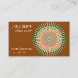 Zen Mandala wellness coach Business Card