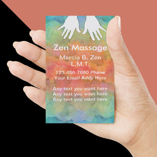 Zen Massage Business Card Template