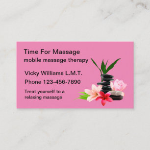 Zen Massage Therapy Services Business Card