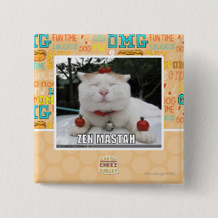 Zen Mastah 15 Cm Square Badge