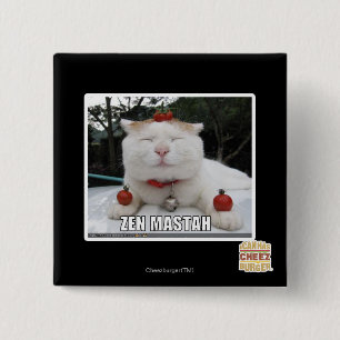 Zen Mastah 15 Cm Square Badge