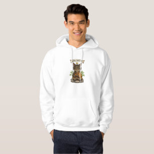 Zen Master Cat Funny Chill Gray Tabby Cat Gift Hoodie