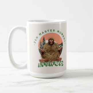 Zen Master Moment Namaste - Bigfoot Maditation Coffee Mug