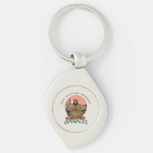 Zen Master Moment Namaste - Bigfoot Maditation Key Ring