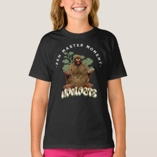 Zen Master Moment Namaste - Bigfoot Maditation T-Shirt