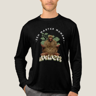 Zen Master Moment Namaste - Bigfoot Maditation Tri-Blend Shirt