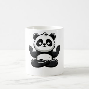 Zen Meditating Panda - Cute Animal Meditation Pose Coffee Mug
