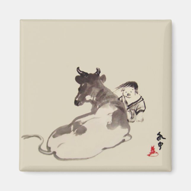 Zen meditation magnet (Front)