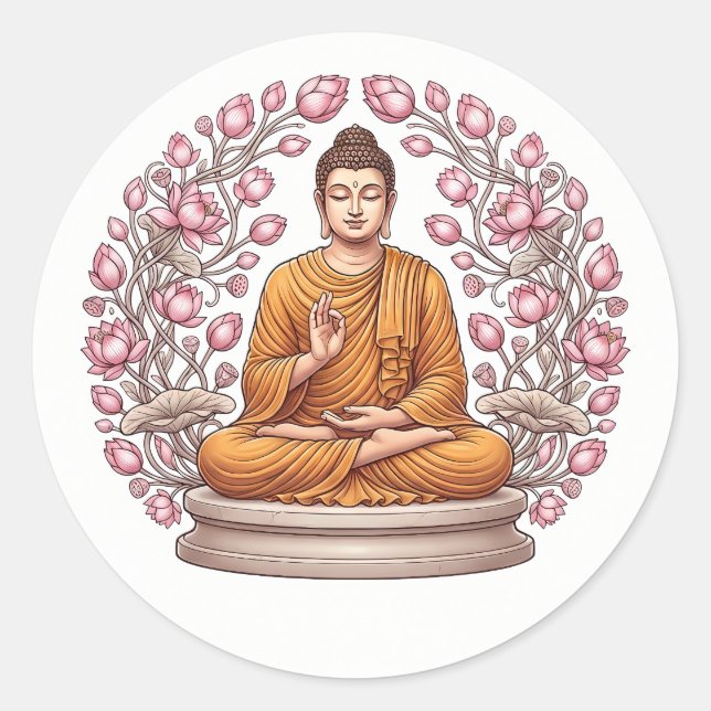 Zen Meditation Soul Art Decorative Sticker (Front)
