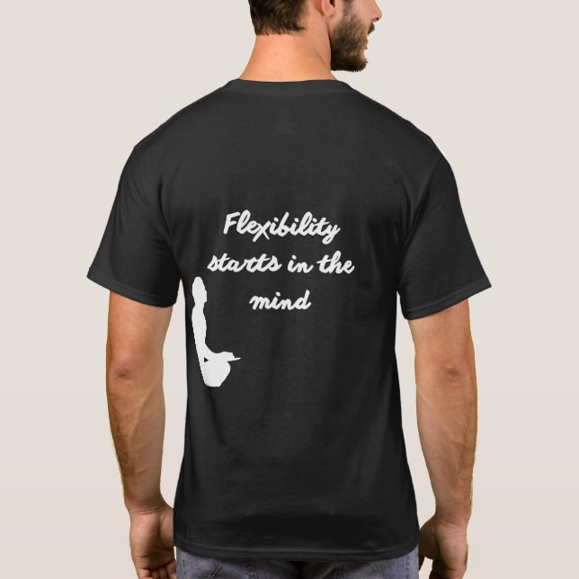Zen Mind Yoga BLACK T-Shirt (Back)
