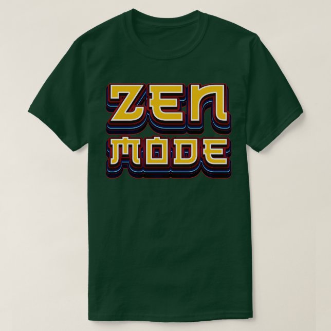 Zen Mode Meditation T-Shirt (Design Front)