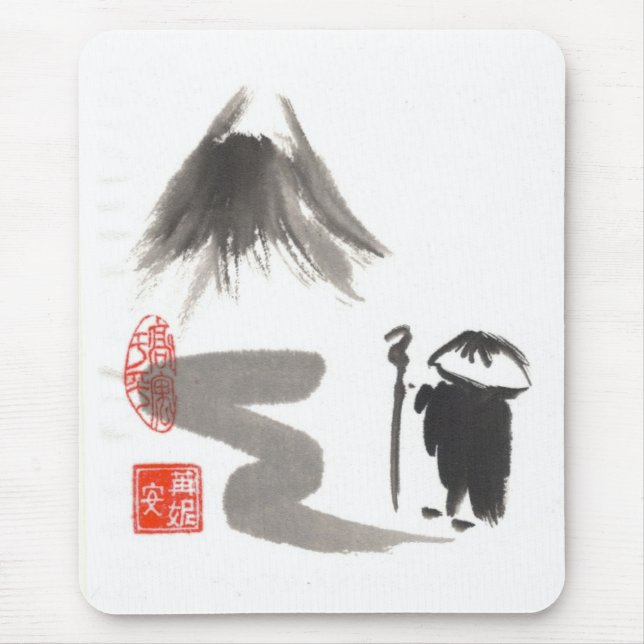 Zen Monk on Journey Mouse Pad (Front)