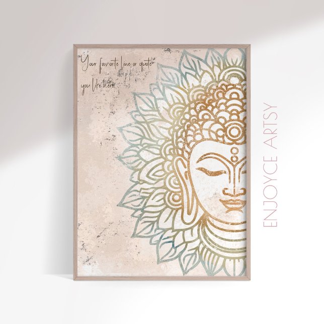 Zen neatral tones gold buddha yoga lover wall art (Creator Uploaded)