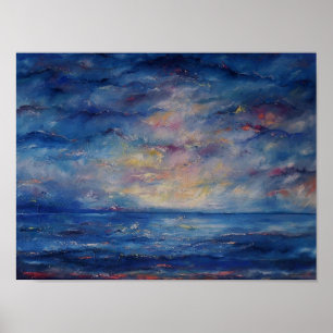 Zen Ocean Poster