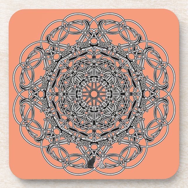 Zen Octa Glyph Dusk Coaster (Front)