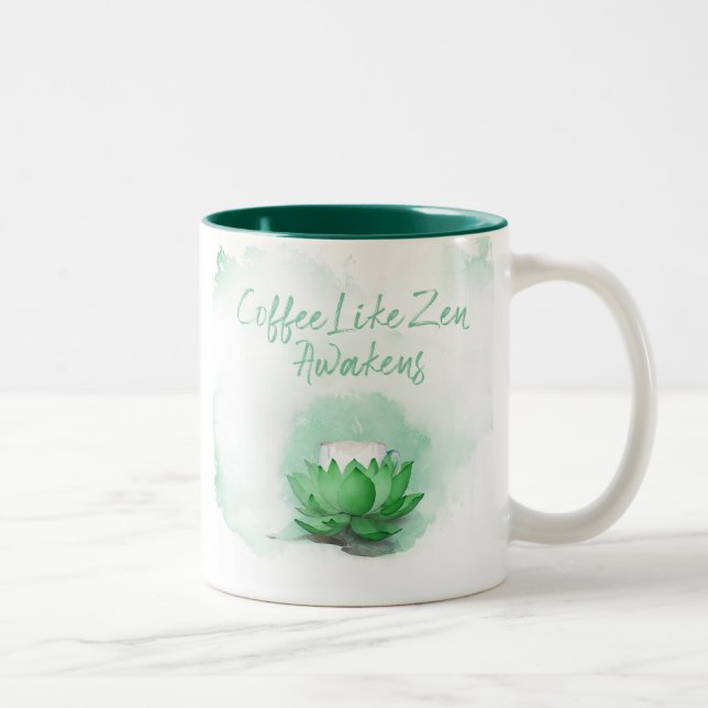 Zen of Coffee Two-Tone Coffee Mug (Right)