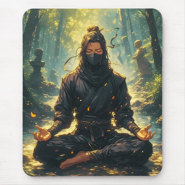 Zen of the Shadow Warrior Mouse Pad (Front)