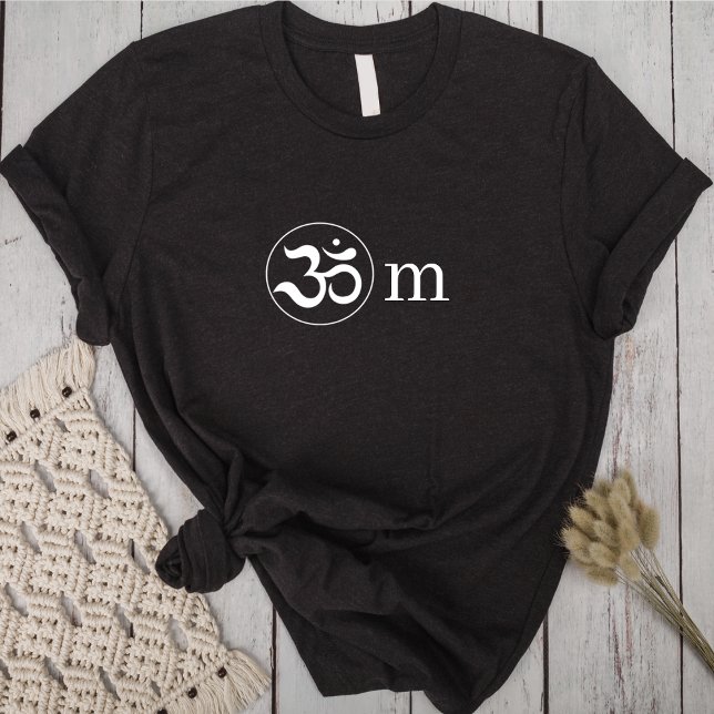 Zen Om Minimalist Black T-shirt (Creator Uploaded)