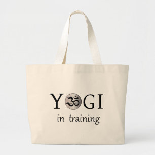 Zen om yogi yoga casual everyday shopping tote bag
