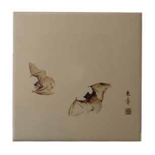Zen painting bats tile