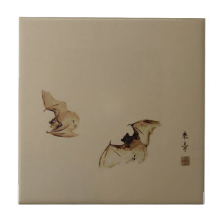 Zen painting bats tile