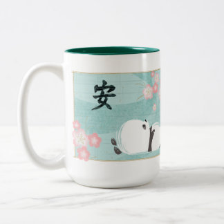 Zen Panda Mug (Plum Blossoms)